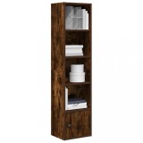 VidaXL Bibliotecă, stejar fumuriu, 31x24x127 cm, lemn prelucrat