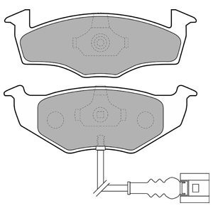 Set placute frana,frana disc VW POLO (9N) (2001 - 2012) KRIEGER 0950006501 foto