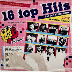 Various ‎– 16 Top Hits November / Dezember 1987 Club Top 13 germania pop rock