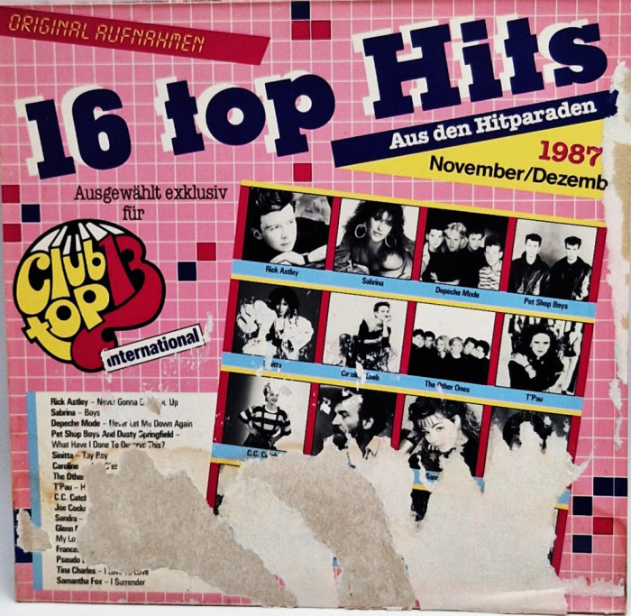 Various &lrm;&ndash; 16 Top Hits November / Dezember 1987 Club Top 13 germania pop rock