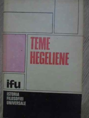 TEME HEGELIENE-COLECTIV-206190 foto