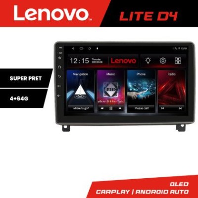 Navigatie Peugeot 407 2004-2011 4+64 GB Quad Core Android Waze USB Navigatie Internet Youtube Radio Lenovo CarStore Technology foto