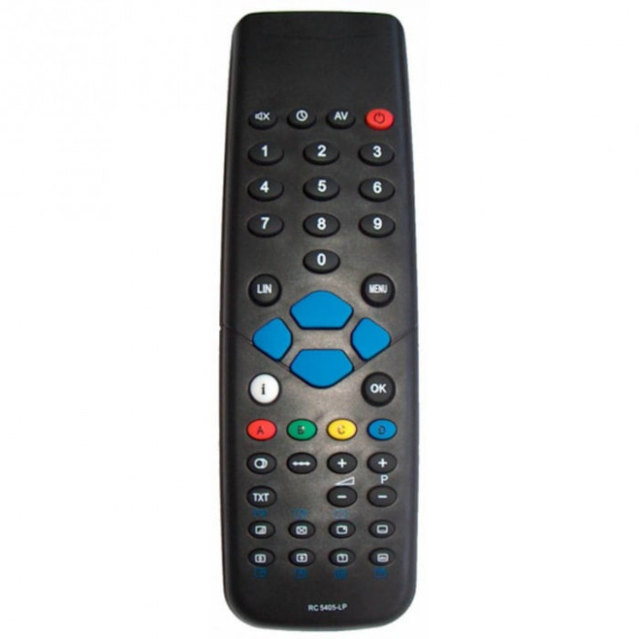 Telecomanda TV Trilux RC5405, LP, Plastic, Negru