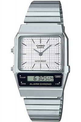 Ceas unisex CASIO Retro Vintage Casual UNX ANADIG SS WHT foto