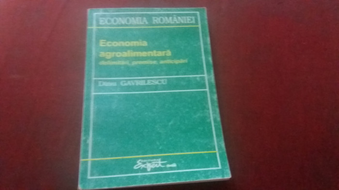 DINU GAVRILESCU - ECONOMIA AGROALIMENTARA