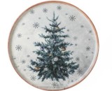 Farfurie ceramica decor Brad 21 cm - CR004