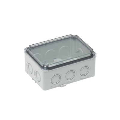 Doza de ramificatie aplicata ABS 150x110x70mm IP67 IK06 transparenta foto