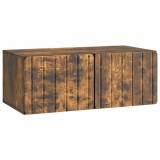 vidaXL Oglindă TV montată pe perete Stejar fumuriu 78,5 x 41 x 30 cm 898350