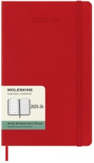 Agenda 2025/2026 - Moleskine Classic 18 Months Weekly Planner - Hardcover, Large (Red) | Moleskine