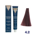 Vopsea crema 4.2 Saten Mediu Violet cu plex si arginina Valquer 60g