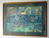 Tablou Radu Mihai Ignat, Tempera pe Hartie, 67x47cm (85x65cm inramat), Semnat, Expozitie UAP 2014