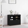 VidaXL Bufet Negru 81 x 37 x 67 cm Lemn compozit