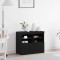 vidaXL Bufet Negru 81 x 37 x 67 cm Lemn compozit