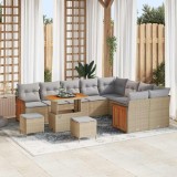 VidaXL Set de canapele pentru grădină 12 pcs Bej 90 x 55 x 71 cm
