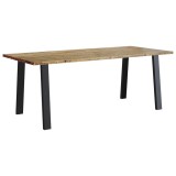 Cumpara ieftin Masa de bucatarie, 200x90x75 cm, lemn masiv de acacia