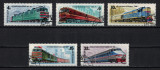 RUSIA 1982 - Locomotive / serie completa, Stampilat