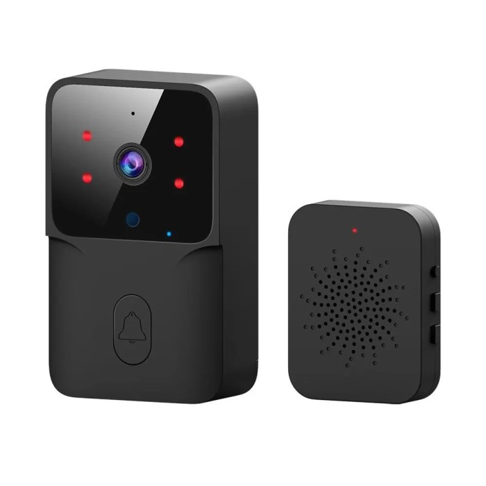 Sonerie wireless cu camera video, rezolutie video HD 720p, microfon audio bidirectional, vedere nocturna, apel vocal si interfon video, control prin a