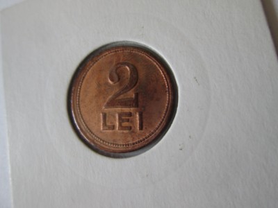 Jeton romanesc 2 Lei in cartonaș foto