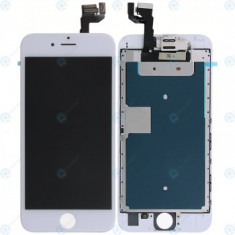 Modul display LCD + Digitizer cu piese mici albe pentru iPhone 6s