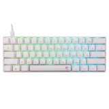 Tastatura gaming mecanica White Shark Shinobi 2, Switch Blue, Alb