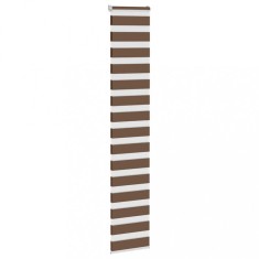 vidaXL Jaluzea tip zebra maro lățime țesătură 35,9 cm poliester 4014353