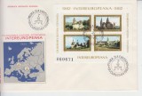 C12 - FDC Romania - Colaborarea cultural economica - blocuri - LP1053 - 1982, Romania de la 1950, Arhitectura