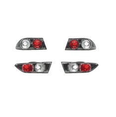 Set stopuri tuning ALFA ROMEO 156 (932), 11.1997-08.2003, Taiwan, partea stanga+dreapta, negru, transparent; cu lampa interioara;