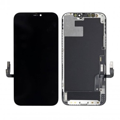 Display compatibil Apple iPhone 12 Pro, Negru, LCD, Ecran Tactil, Best Quality foto