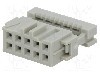 Conector IDC, 10 pini, pas pini 2.54mm, TE Connectivity - 1-215882-0