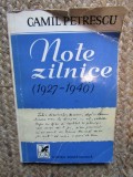 Camil Petrescu - Note zilnice (1927-1940)