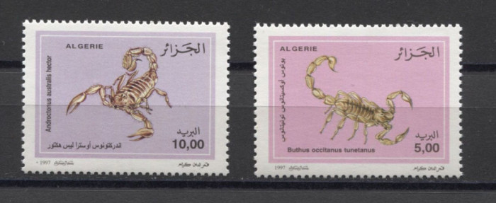 ALGERIA 1997 FAUNA INSECTE SCORPIONI