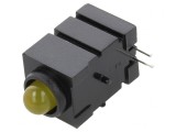 LED Galben 5mm 20mA 60&deg; 15-30mcd