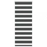 vidaXL Jaluzea tip zebra neagră lățime țesătură 60,9 cm poliester