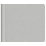 Paravan de balcon gri deschis 90x600 cm 100% poliester oxford