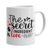 Cana alba personalizata The secret ingredient is love, INOVATIX&reg;. 330ml, Oem