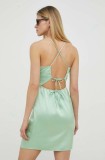 Samsoe Samsoe rochie culoarea verde, mini, mulată