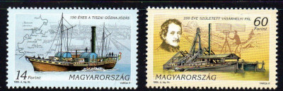 UNGARIA 1995, Vapoare, Transport, MNH, serie neuzata foto