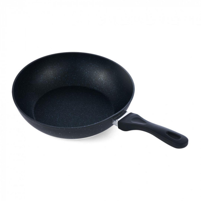 TIGAIE ALUMINIU WOK 30x8 CM , BLACK SAND, COOKING BY HEINNER