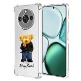 Husa antisoc pentru honor x9c smart, airbag pro, clear, stay real