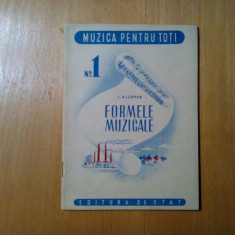 FORMELE MUZICALE - L. Klepper - Muzica pentru Toti nr.1, 1948, 34 p.