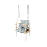 Leagan pentru copii, 3 in 1, lemn, gri, max 30 kg, 34x34x26 cm, Kruzzel, Isotrade