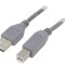 Cablu USB 2.0 A la B aurit 1,8m gri
