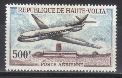 VOLTA SUPERIOARA 1968, Aviatie, Caravelle, serie neuzata, MNH foto