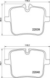 Set placute frana BREMBO P06109