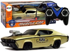 Masinuta sport RC pentru copii cu telecomanda, aurie, 1:20, 10245