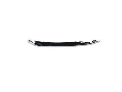Ornament grila bara protectie, spoiler Opel Astra K, 2020-02.2022, montare fata, stanga, cromat, RapidAuto foto