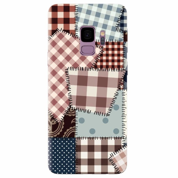 Husa silicon pentru Samsung S9, Patchwork Vector