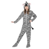 Costum zebra KidMania&reg; pentru copii 10-12 ani 145-158 cm