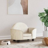 Gossi pat de caini, crem, 66x40x45 cm, catifea
