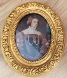 Tablou - Titzian - Regina Isabella a portugaliei - rama poleita cu aur 24K - Portret, Portrete